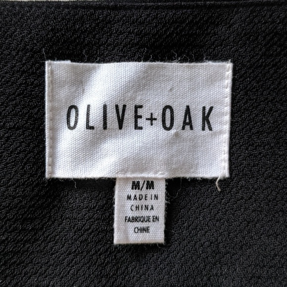 Olive + Oak Black Sleeveless Tie Front Vest Medium - Picture 4 of 6